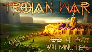 TROJAN WAR - 100 ATTACKS IN 8 MINUTES - Clash of Clans