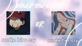 [Would You Rather MHA Edition] + Some Bonus Questions || SHORT