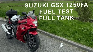 FUEL CONSUMPTION, SUZUKI GSX 1250 FA with time line