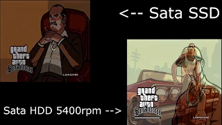 Original Xbox SSD vs HDD comparison in GTA San Andreas