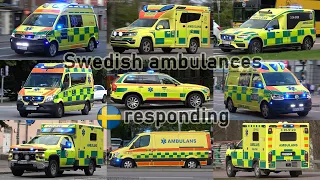 Ambulances responding in Sweden prio 1 (collection)