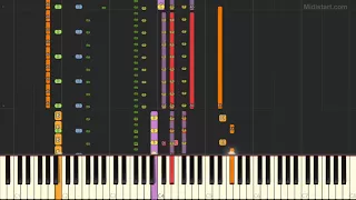 The Mamas And The Papas - California Dreamin' (Instrumental Tutorial) [Synthesia]