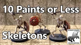 How to Paint Skeletons (Undead) - Easy Painting Guide (10 Paints or Less Ep #8)