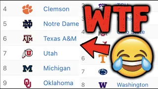 The 2022 Preseason AP Poll was HISTORICALLY AWFUL!