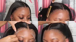No Baby Hairs No Problem! How To Melt Transparent Lace Like A Pro Ft My First Wig