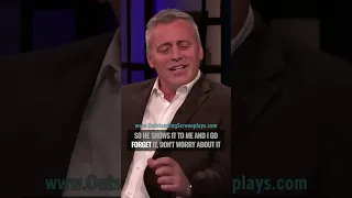 Matt LeBlanc was BROKE before Friends