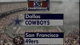 1992 NFC Championship Cowboys vs 49ers Highlights (CBS intro)