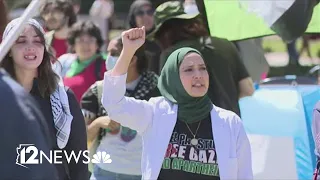 Three arrested at pro-Palestine protest