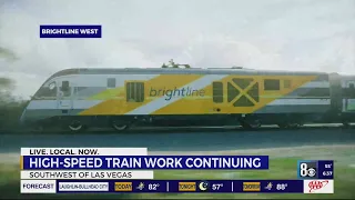 High-speed train work continuing southwest of Las Vegas, I-15 shoulders set for night closures in Ca