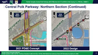 Video of Virtual Public Meeting for Central Polk Parkway, US 17 to SR 60 Design project