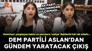 DEM Partili Aslan, Demirtaş’ı yargılayan hâkim ve savcıların ‘mafya’ ilişkilerini tek tek anlattı...