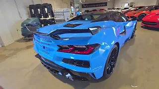 Rapid Blue 2024 Corvette Z06 with Aero