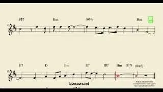 Summertime Sheet Music for Trumpet and Flugelhorn with Chords