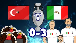 🔥Italy CRUSH Turkey🔥 (0-3 Euro 2020 Goals Highlights Immobile Insigne Demiral own goal)