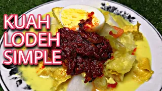 RESEPI KUAH LODEH LONTONG SIMPLE SEDAP