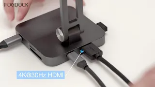 TikTech New Release | 7-in-1 FOXDOCK USB C Hub Stand With Multiport Adapter