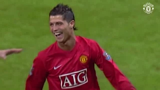 Cristiano Ronaldo's First hat trick for Manchester United