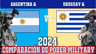 Argentina vs Uruguay. Comparación de poder militar 2024