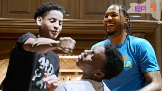 Kiyan Anthony BOXES Friends In Front Of Carmelo At The Crib! Plays Two HUGE AAU Games 😱 Ep 4