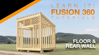 Fusion 360 - Part 1/2 - Model and Assemble a Shed - Intermediate/Advanced Tutorial (2023)