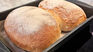 Now I bake bread every day. A simple bread recipe. baking bread