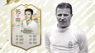 95 PRIME ICON MOMENTS FERENC PUSKAS! THE FINESSE KING!!! | FIFA 21 ULTIMATE TEAM