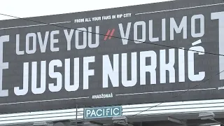 'We Love You Jusuf Nurkic': Blazers fans donate for billboard in NE Portland