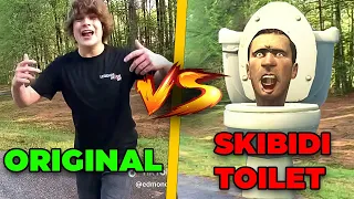 One Two Buckle My Shoe Meme Vs Skibidi Toilet Version! Part 1