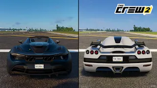 The Crew 2 | McLaren 720S Spider 2019 vs. Koenigsegg CCR 2004 Performance and Sound Comparison