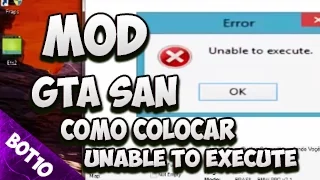 GTA SAN | Erro Unable to Execute do Samp | San Andreas 2016