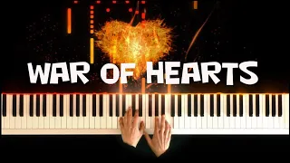 War Of Hearts Piano Cover (Ruelles acoustic version)