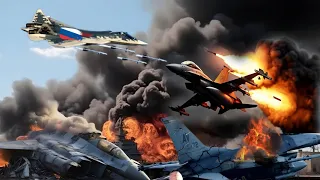 Shock the World! Russian SU-57 Destroys All NATO F-16 Fighters in Ukraine | Here's what happened