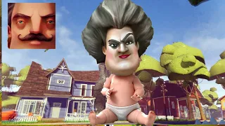 Hello Neighbor - My New Neighbor Scary Teacher Baby 3D Act 3 Gameplay Walkthrough