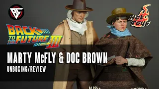 Hot Toys Back to the Future Part 3 Dr Emmet Brown and Marty McFly