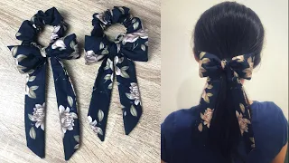 DIY Bow Scrunchies วิธีทำโดนัทรัดผมแบบง่ายๆ