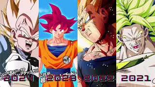 Evolution of Saiyan Day Units Animations 2019-2024 DBZ Dokkan Battle