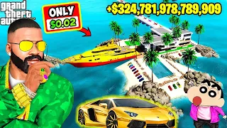 Franklin & Shinchan LUCKY BILLIONAIRE BUY CAR FOR Showroom In GTA5 || SumitOP