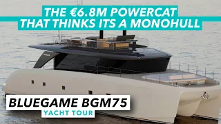 Bluegame BGM75 yacht tour | The €6.8m powercat that thinks its a monohull | Motor Boat & Yachting