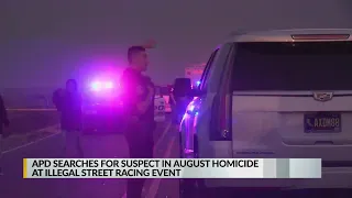 APD search for suspect in homicide at illegal street racing event