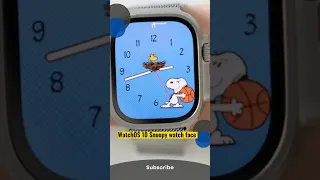 New Snoopy Watch face on watchOS 10 #shorts