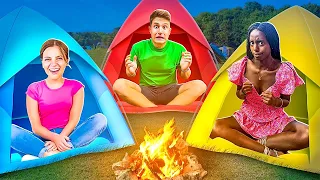 SOPRAVVIVIAMO NELLA TENDA NEL TUO COLORE PER 24 ORE CON I NOSTRI AMICI!⛺️