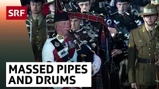 Massed Pipes and Drums - Finale - Einmarsch | Basel Tattoo 2017 | SRF