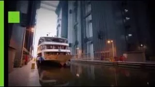 World's largest ship lift begins trial run