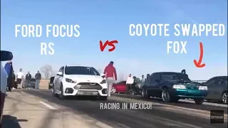 Ford Focus RS vs Coyote Swapped Fox, Subaru WRX STI, Challenger SRT HELLCAT, Procharged 5.0