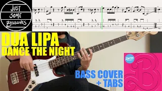 Dua Lipa - Dance The Night // BASS COVER + TABS
