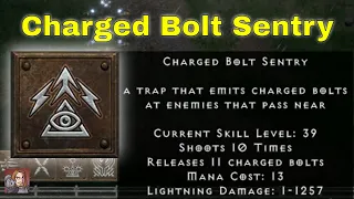 D2R Skills & Abilities - Charged Bolt Sentry, Trap Tree (Assassin)