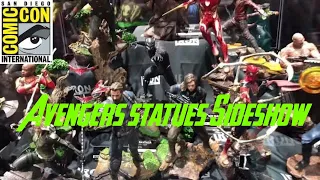 San Diego Comic-Con Iron Studios 1/10 scale Avenger statues Sideshow Booth Tour