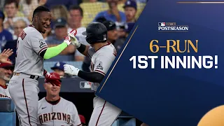 The D-backs score SIX RUNS in the 1st inning of NLDS Game 1!