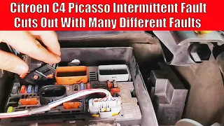 Citroen Picasso C4 Intermittent Fault Cuts Out Anti Pollution ABS Service EML Parking Brake Part 1