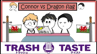 Trash taste Animated - Connor vs The Dragon flag